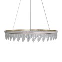 Lampa Organic kryształowe liście złota lampa 60 cm led 22793