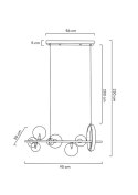 MOOSEE lampa wisząca ALURE LINE 90 czarna