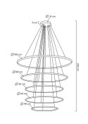 MOOSEE lampa wisząca RING SLIM L złota