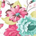 Parawan dwustronny, Vintage flowers - 145x170