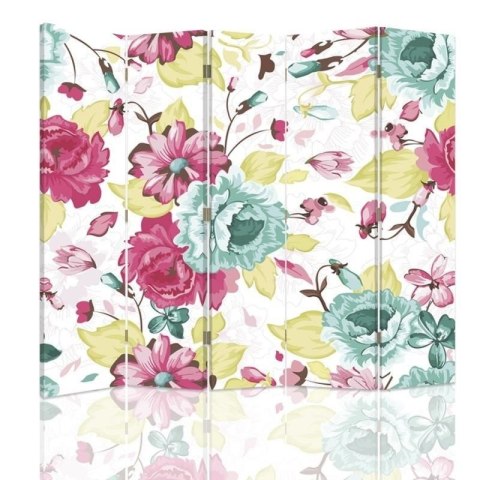 Parawan dwustronny, Vintage flowers - 180x170