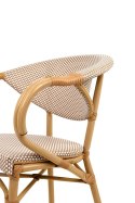 Krzesło CAFE BISTRO PARIS ARM jasnobrązowe rattan