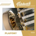 Plafon, Punktowa Oprawa Sufitowa złota z kryształkami Glamour okrągły 18cm 11609