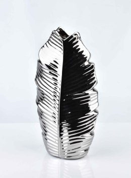 LEAF SILVER WAZON 7x14xh28cm