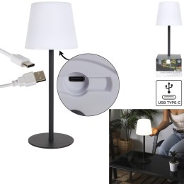 Lampa stołowa USB czarna