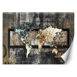 Fototapeta, Mapa świata w stylu vintage - 400x280